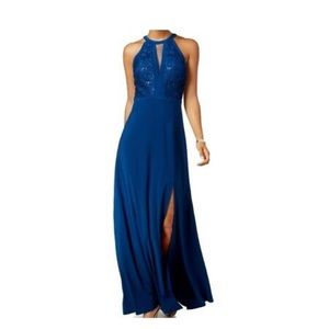 Beautiful midnight blue prom gown